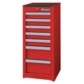 Red 7 Drawer Side Cabinet K4149