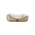 Taupe Herringbone Cuddler Pet Bed G4804