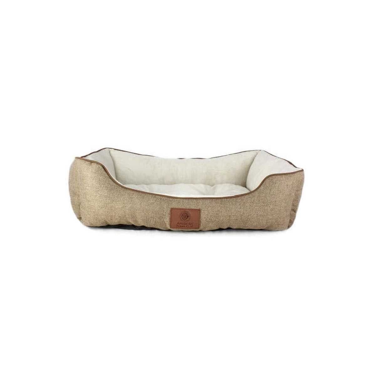 Taupe Herringbone Cuddler Pet Bed G4804