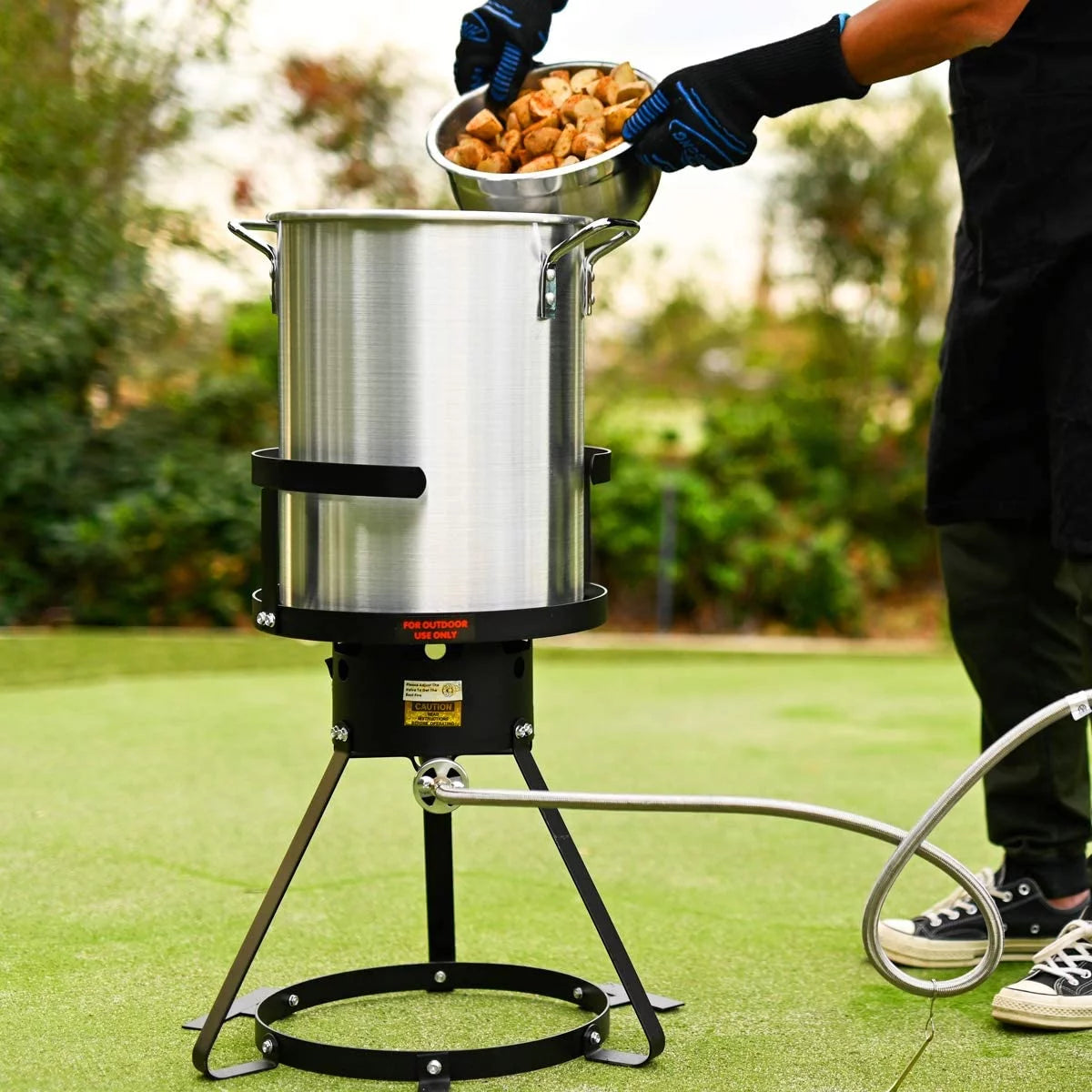 30QT Aluminum Turkey Deep Fryer Pot F170
