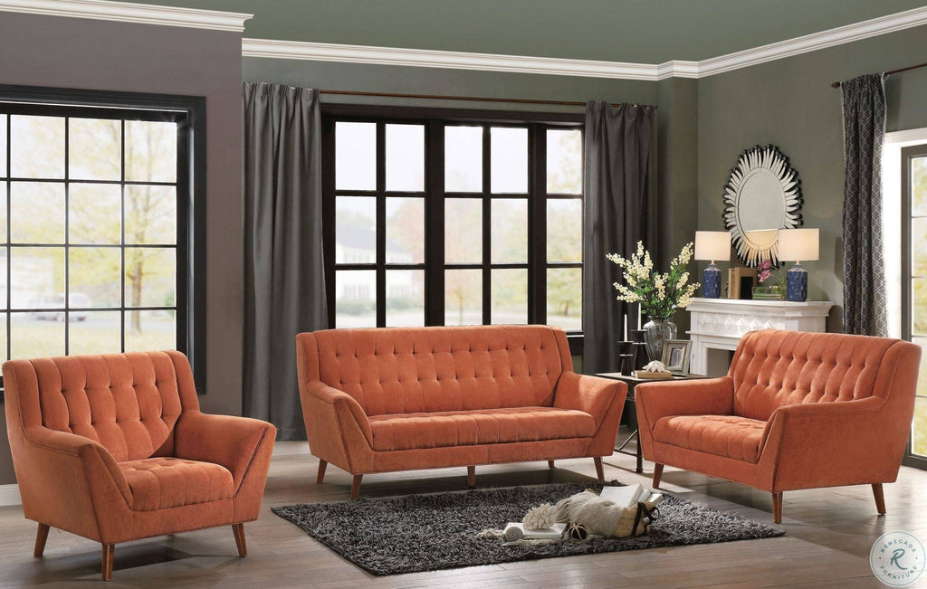 Orange Loveseat Q55055