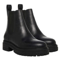 Black Genuine Leather Chelsea Booties I5831