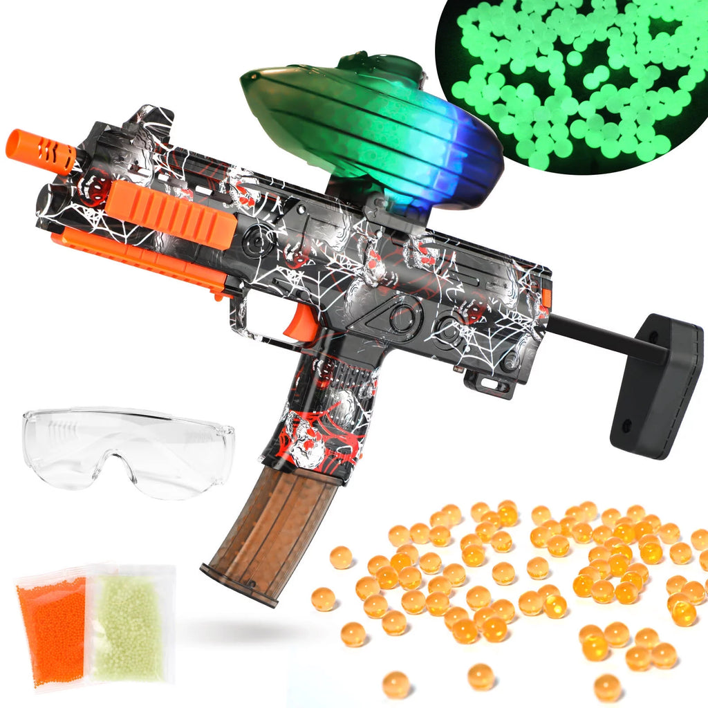 Electric Gel Ball Blaster with 10000pcs Splatter Ball & 1000 Glow Water Beads V29870