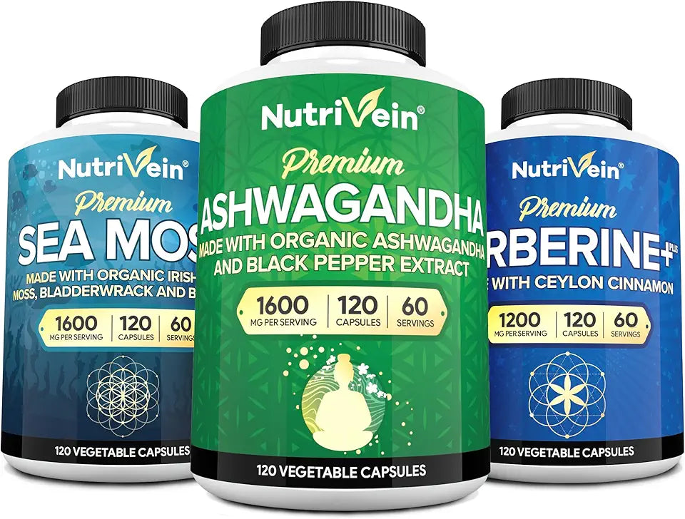 Irish Sea Moss Berberine Ashwagandha Capsules M15566