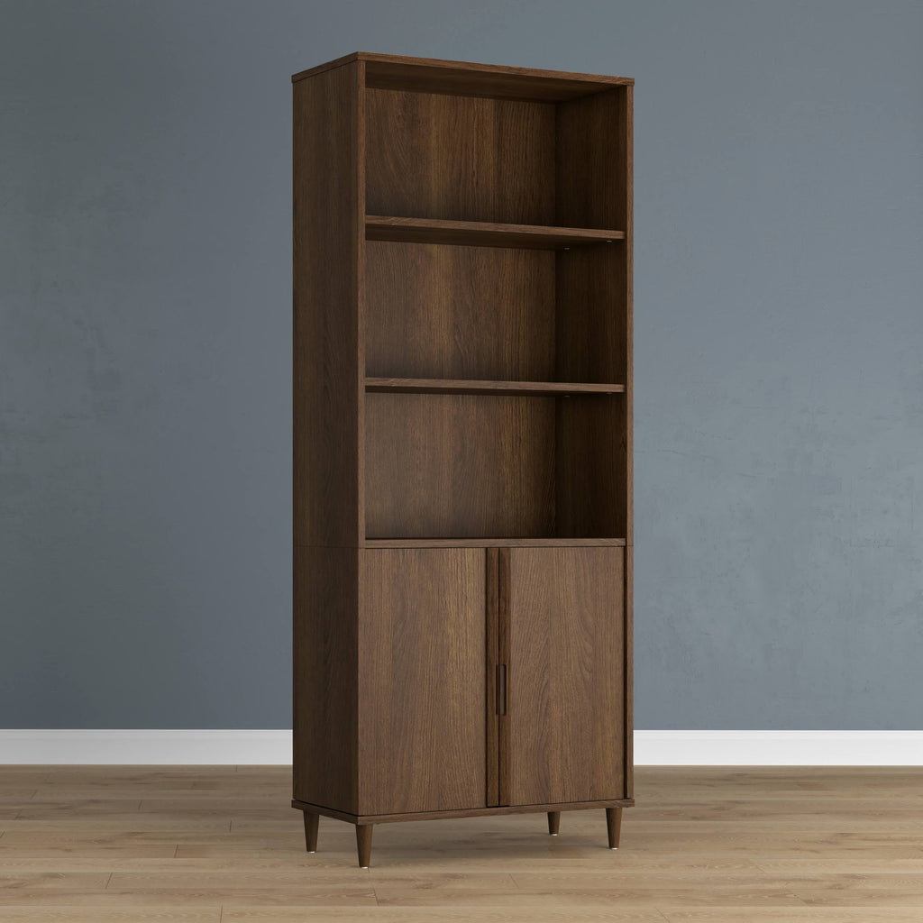 Vintage Walnut Bookcase R2425