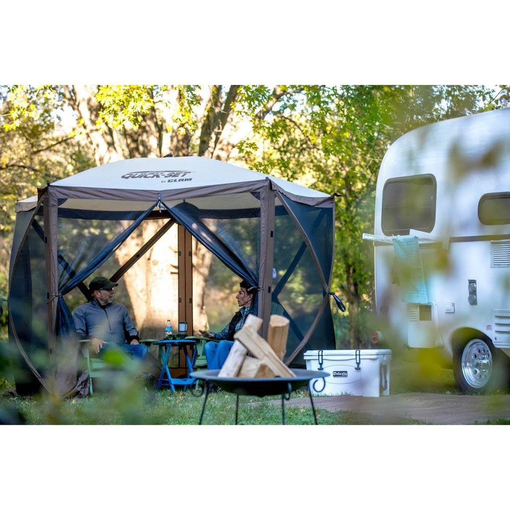 Portable Outdoor Gazebo Canopy Shelter Brown 2 Pack A584883