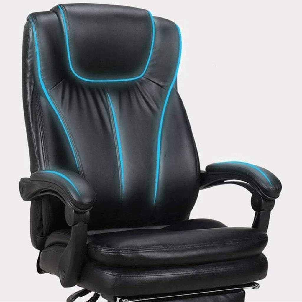 High Back Office Chair with Footrest and Thick Padding Reclining Computer Chair L3789