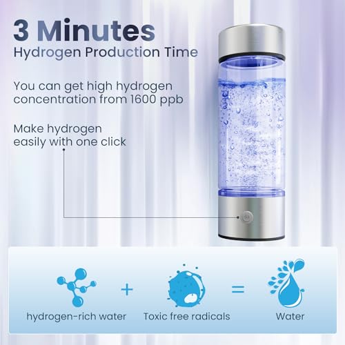 Silver Hydrogen Water Bottle Y423127