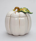 White Pumpkin Cookie Candy Jar F656684