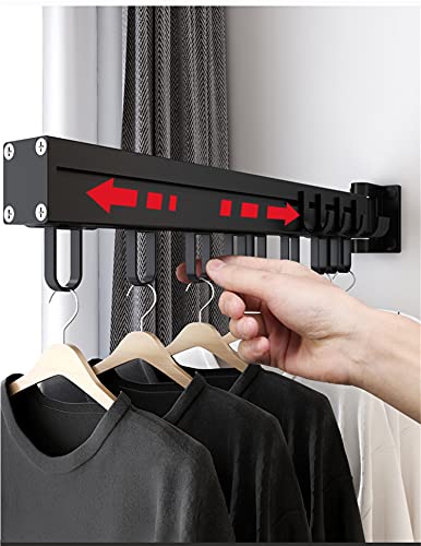 Aluminium Folding Retractable Wall Mounted Clothes Drying Rack G852