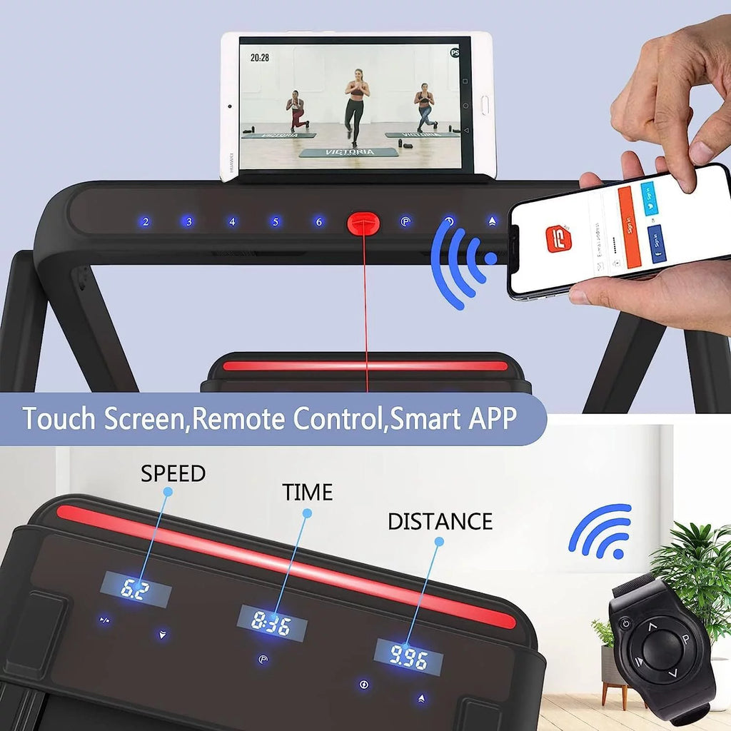 2 in 1 Folding Portable Under Desk Treadmill with Remote Control V837