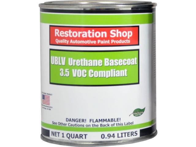 Azure Blue Metallic 1 Quart Low VOC Urethane Basecoat Auto Paint U1609