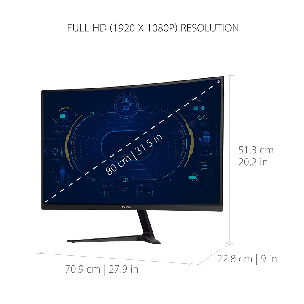 32 Inch Curved 1080p 165Hz Gaming Monitor C21415