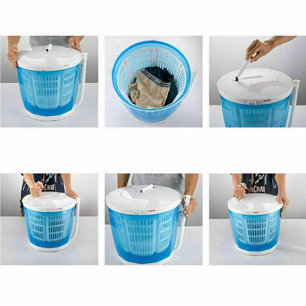 Portable Mini Washer with Spin Dryer Combo T568062