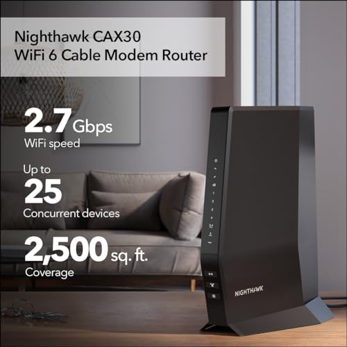 DOCSIS 3.1 Cable Modem and WiFi 6 Router U6561