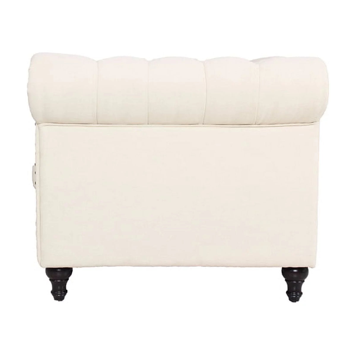 2 Piece Microfiber Loveseat Set in Cream S992