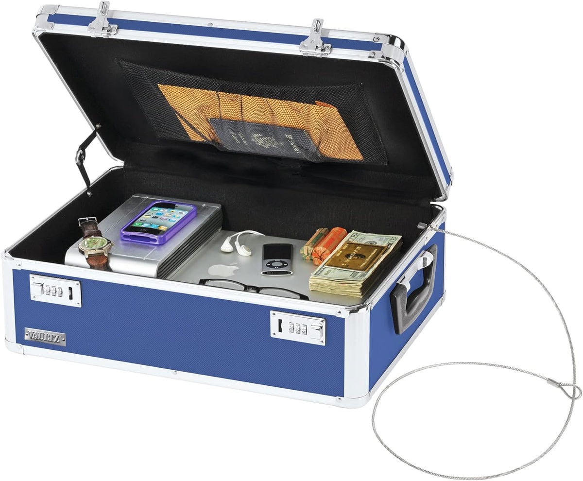 Locking Storage Box with Combination Lock, 6.5 x 23 x 13.5 Inch F471922