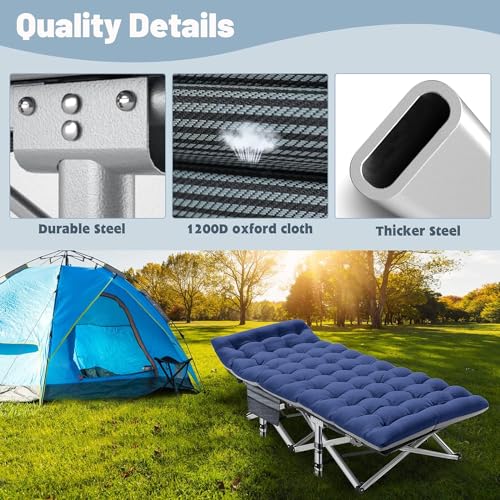 Folding Camping Cot with Carry Bags Z3407