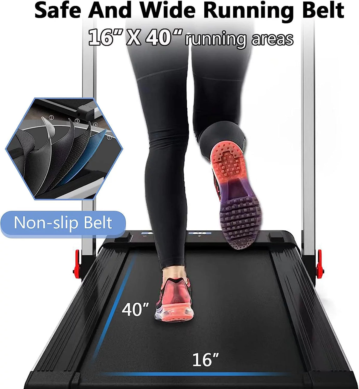 2 in 1 Folding Portable Under Desk Treadmill with Remote Control V837