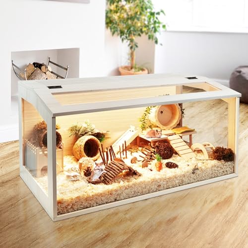 Extra Large Wooden Hamster Cage with Acrylic Sheets (32 x 16 x 16 Inch) U893686