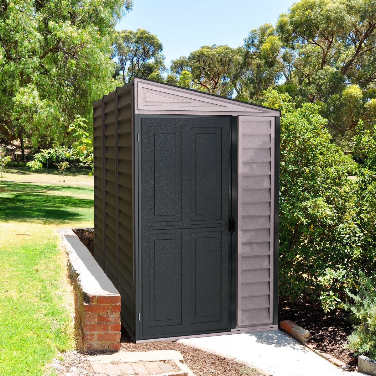 4ft x 8ft Vinyl Resin Outdoor Storage Shed I489625