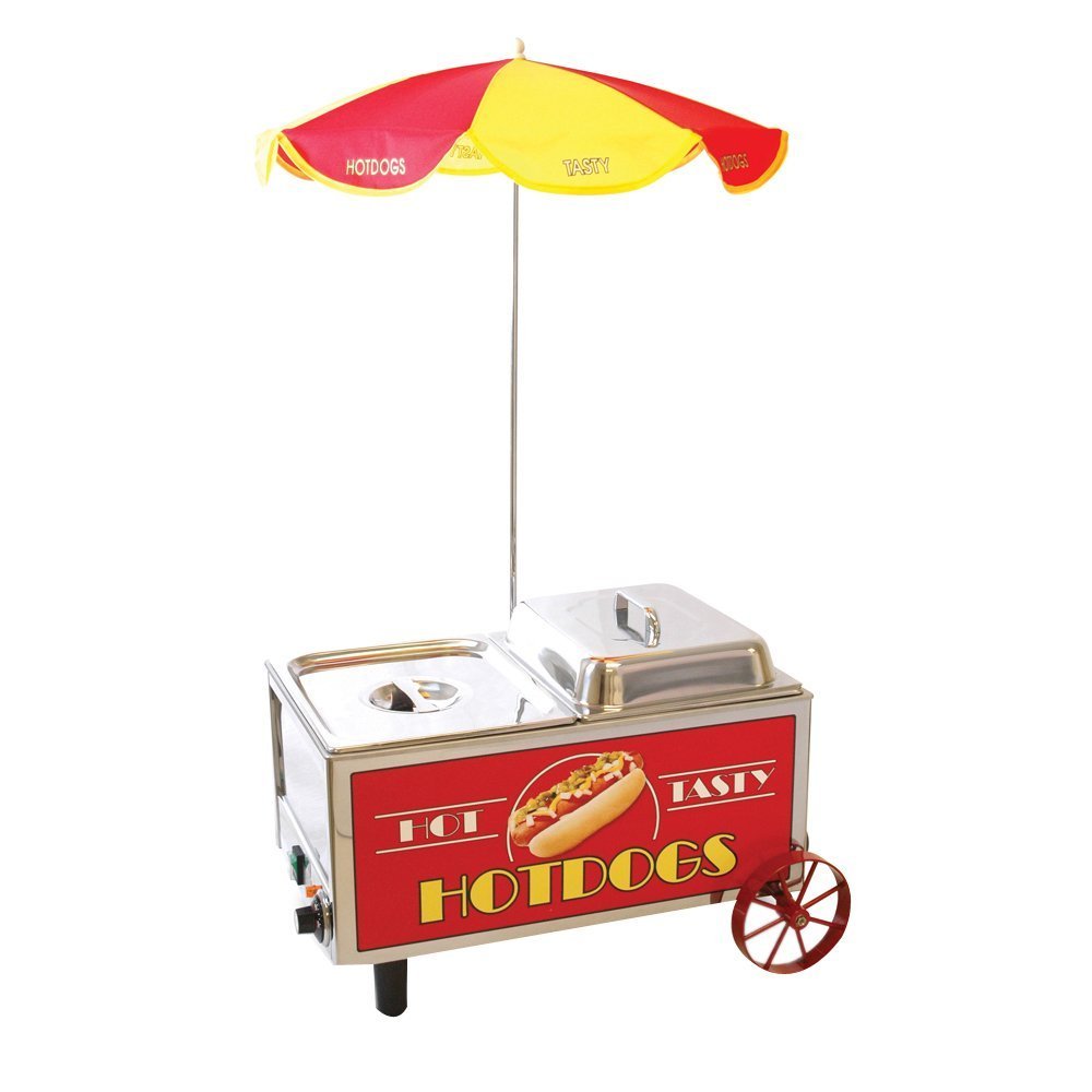 Mini Cart Hotdog Steamer 120V 1200W 10A E4615