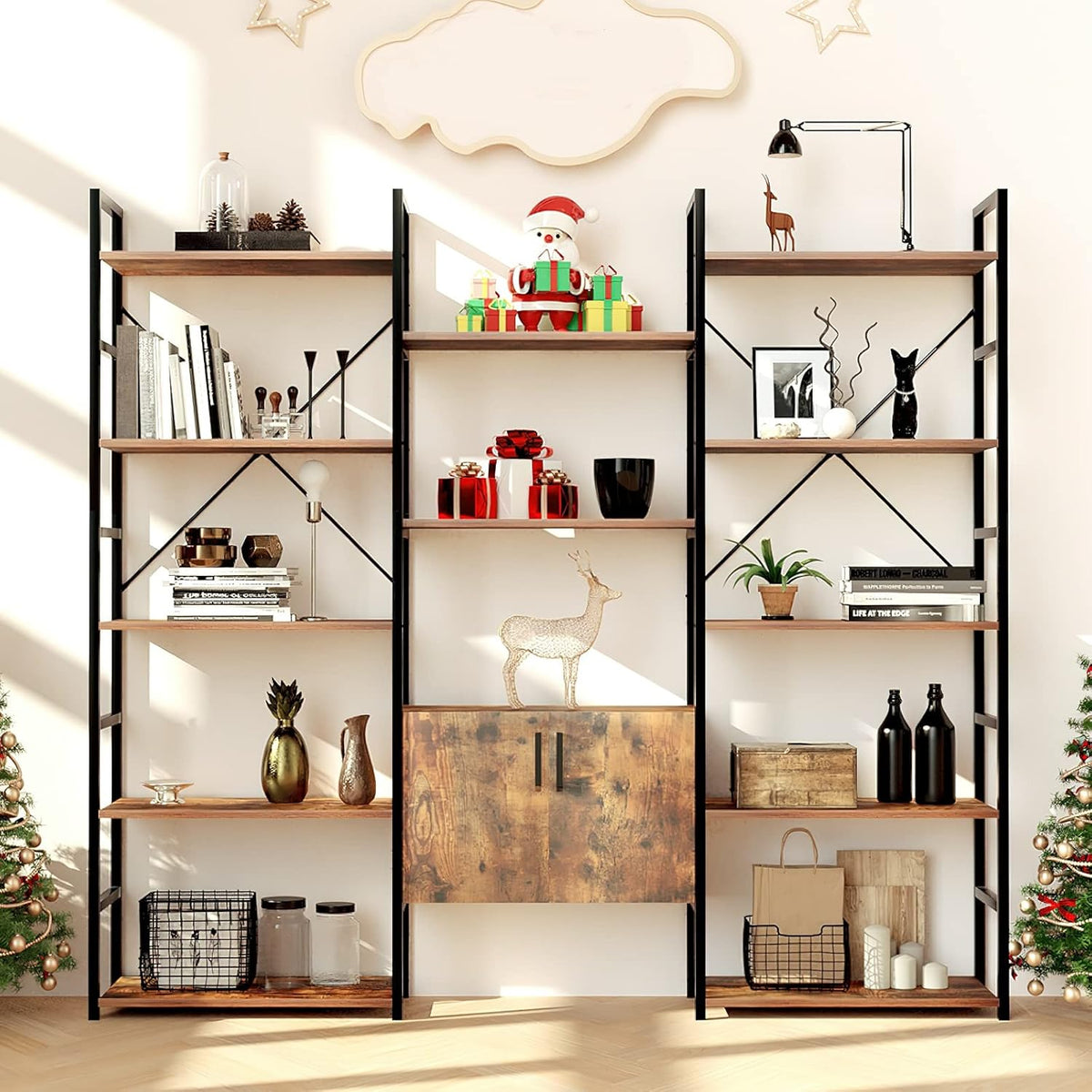 6-Shelf Wood Bookcase F49947