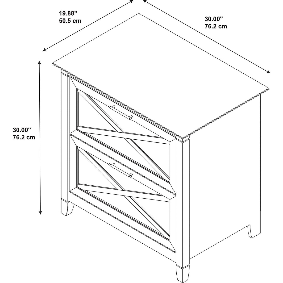 2-Drawer Lateral File Cabinet R88245