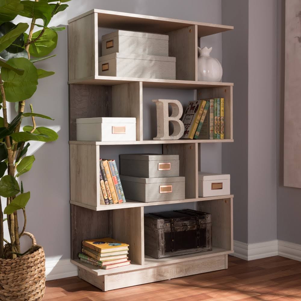 Oak Brown Display Bookcase B427