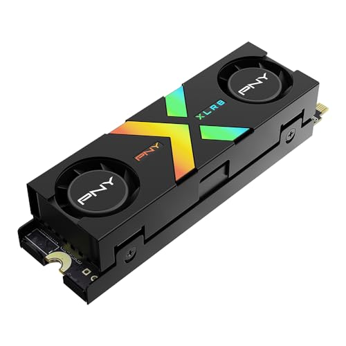 1TB PCIe Gen5 x4 NVMe M.2 SSD with Dual Fan Black Heatsink G28341