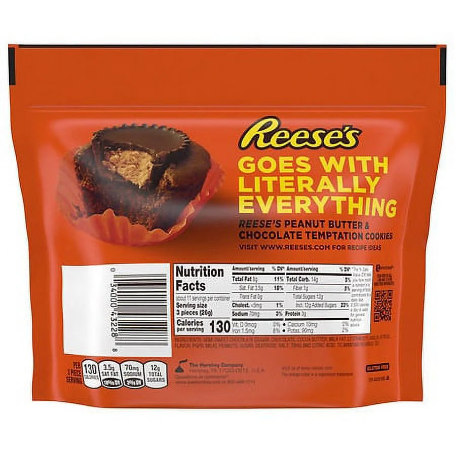 Dark Chocolate Peanut Butter Cups Candy 10.2oz Pack of 2 F8015
