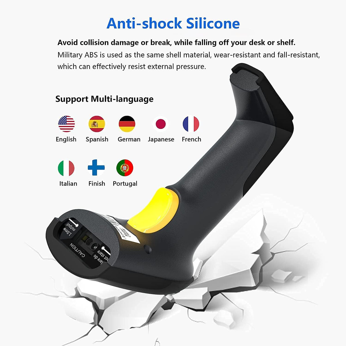 Wired 2D Barcode Scanner with Buzzer & LED, Pack of 2 Q330645