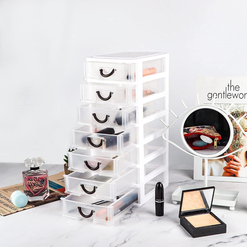 7 Clear Desktop Drawer Storage Container J80991