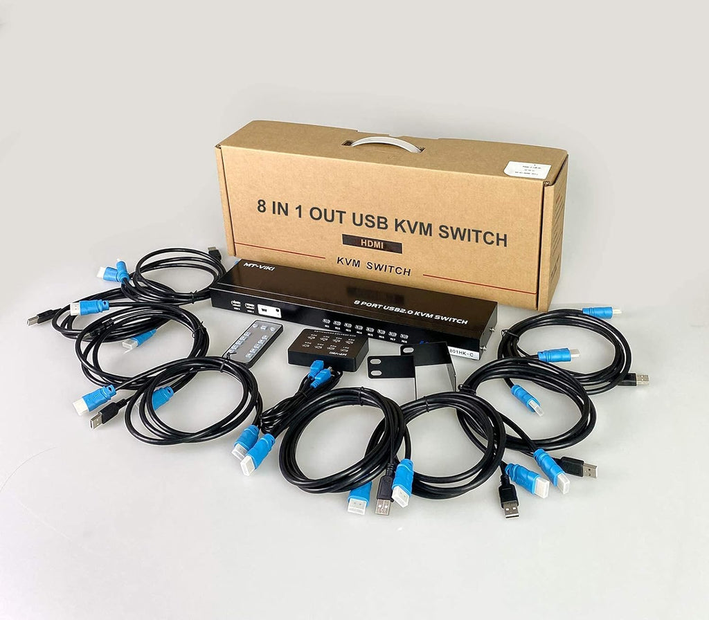 8 Ports 4K 30Hz HDMI KVM Switch L471007