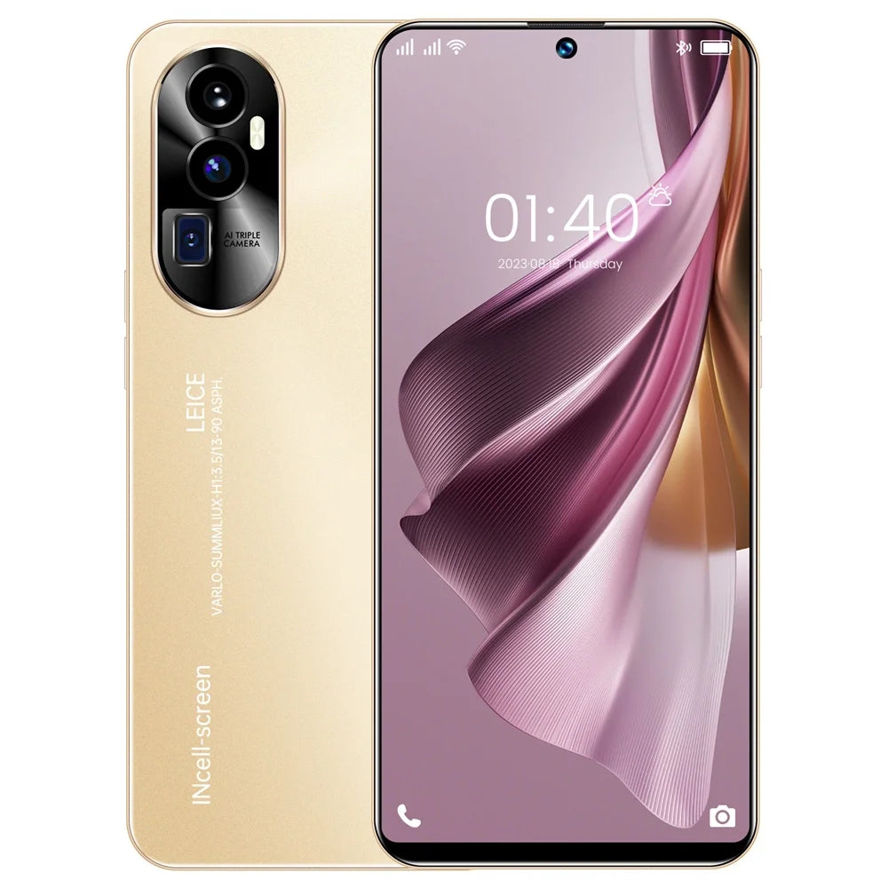 Purple 7.3 Inch Android 13 Smart Phone 16Gb Dual Sim Standby 7800Mah 5G Network Mobile Phone S211