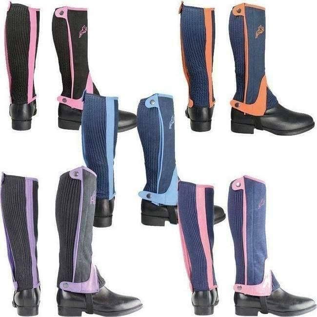 Two Tone Childrens Half Chaps T203