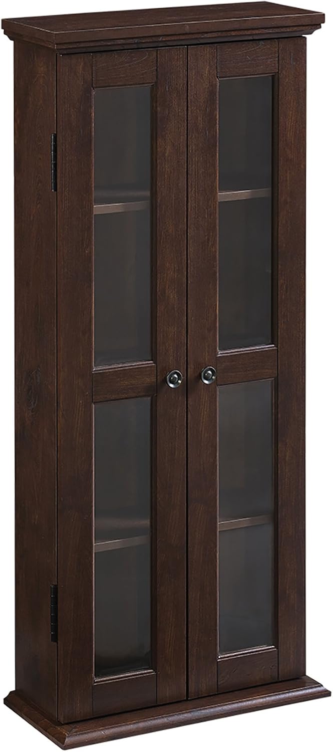 4 Tier Grey Bookshelf Cabinet with Doors D86156