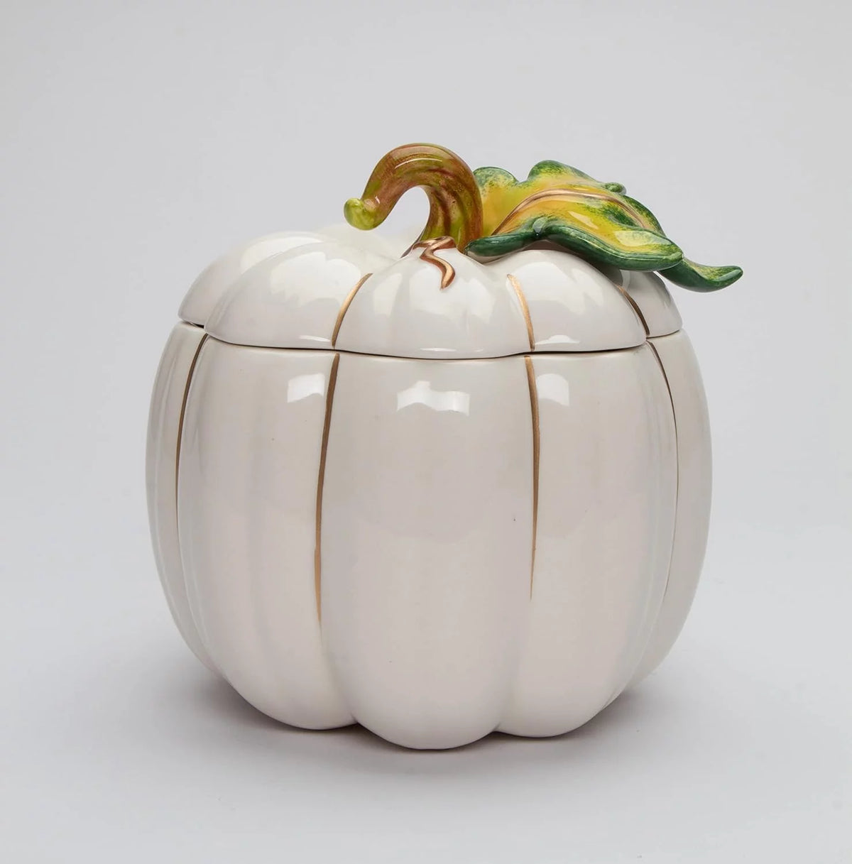 White Pumpkin Cookie Candy Jar F656684