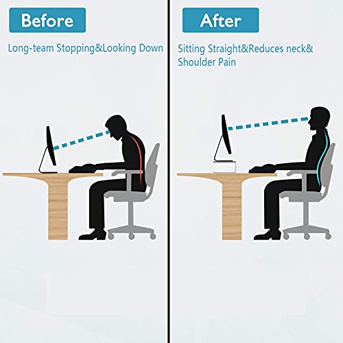 White Clear Acrylic Monitor Stand D18663