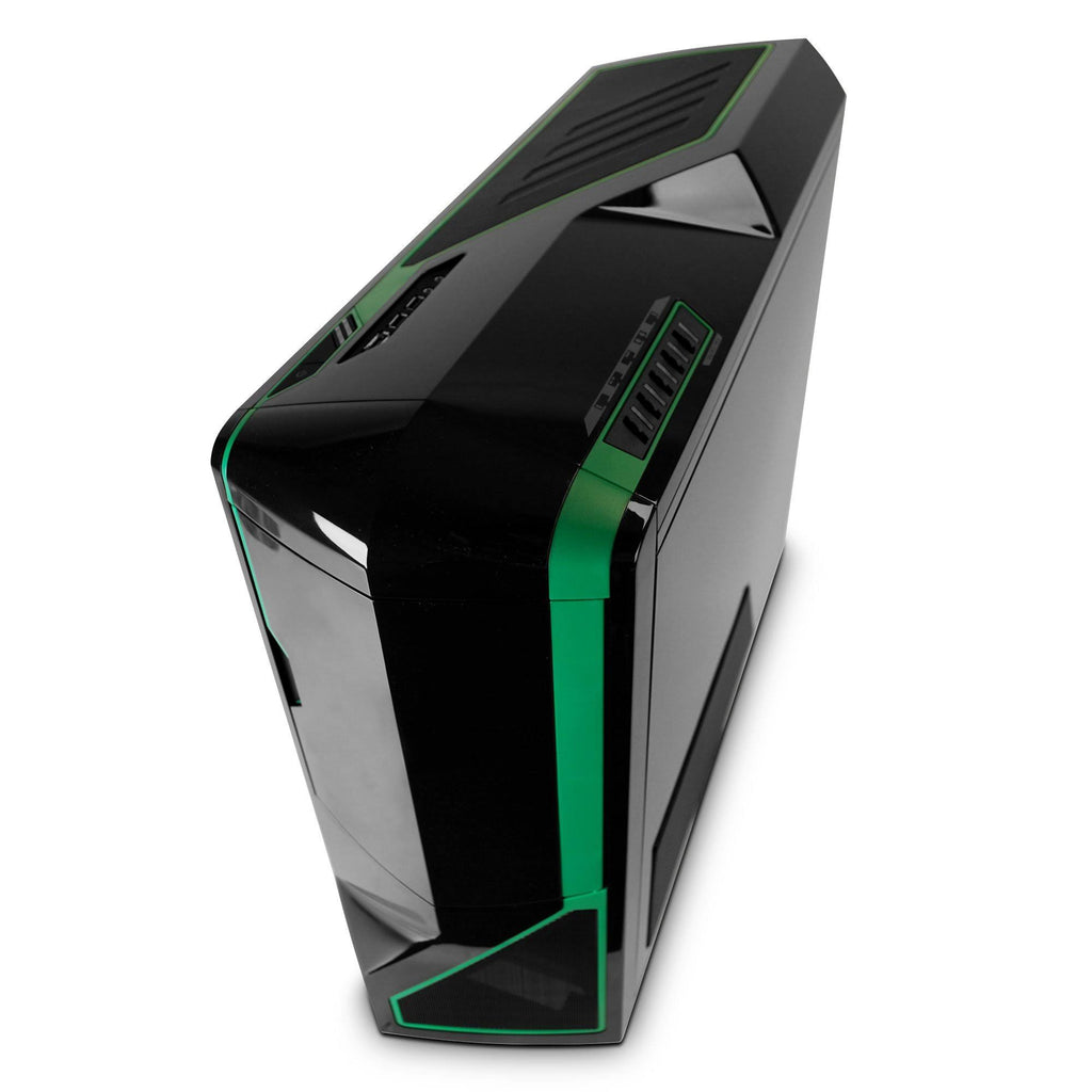 Black and Green ATX Full Tower Computer Case D92937