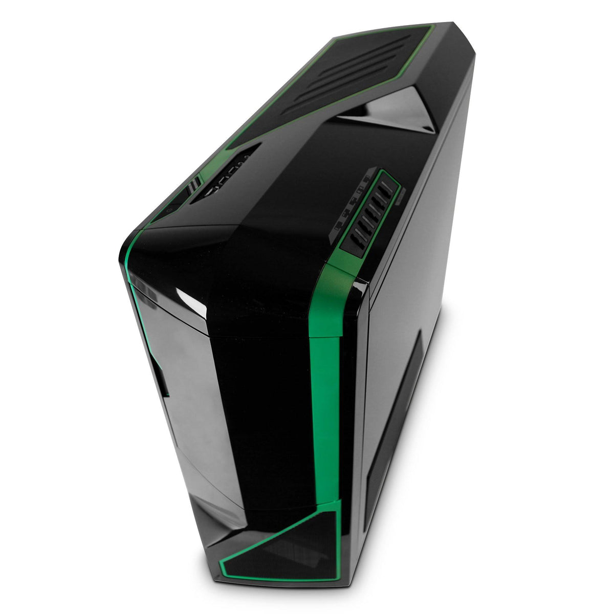 Black and Green ATX Full Tower Computer Case D92937
