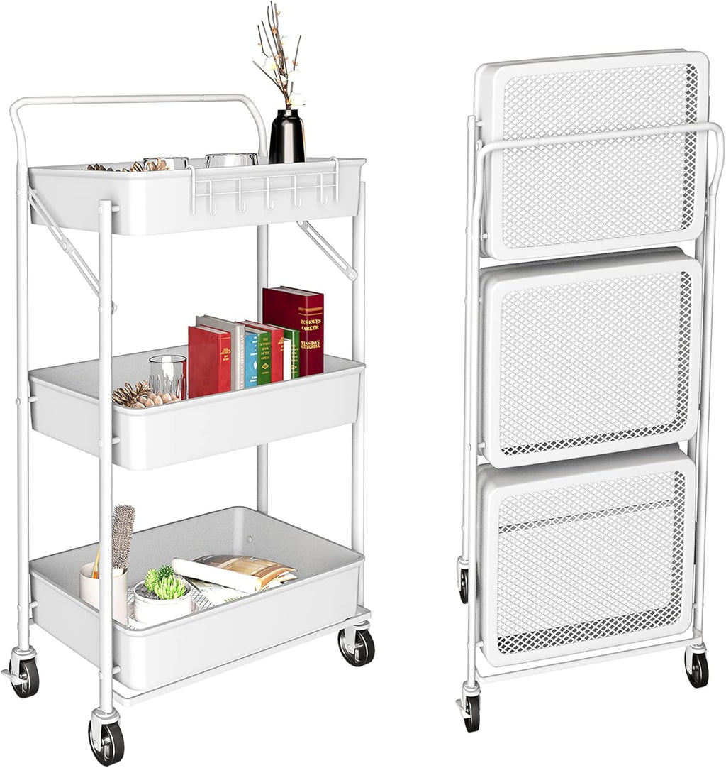 3 Tier Rolling Cart with Wheels N609