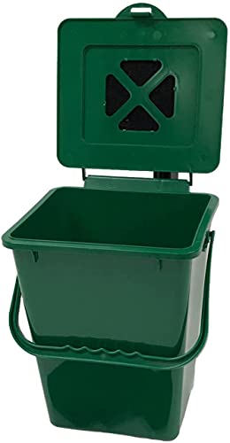 2.4 Gallon Green Kitchen Compost Pail F686546