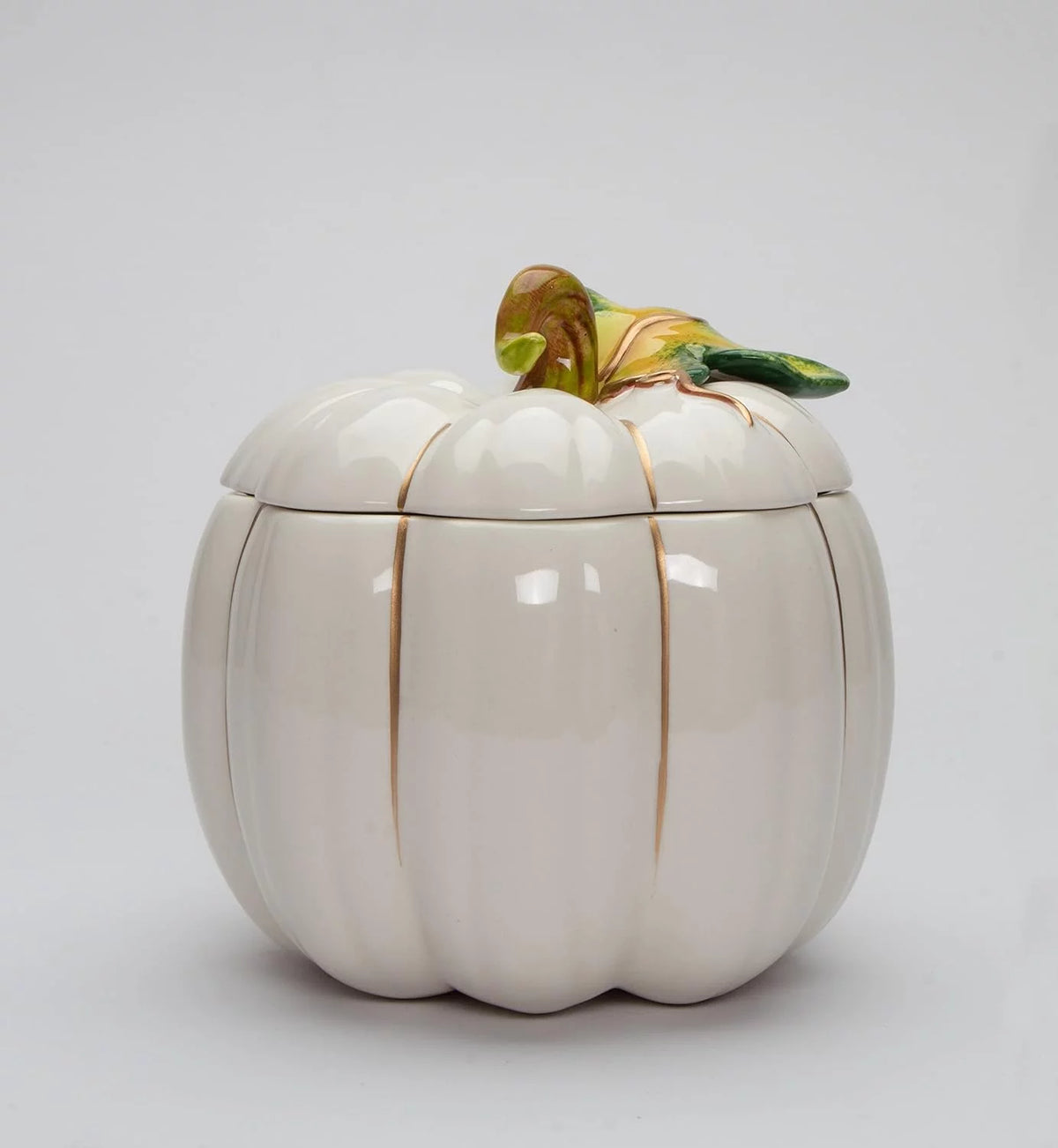 White Pumpkin Cookie Candy Jar F656684