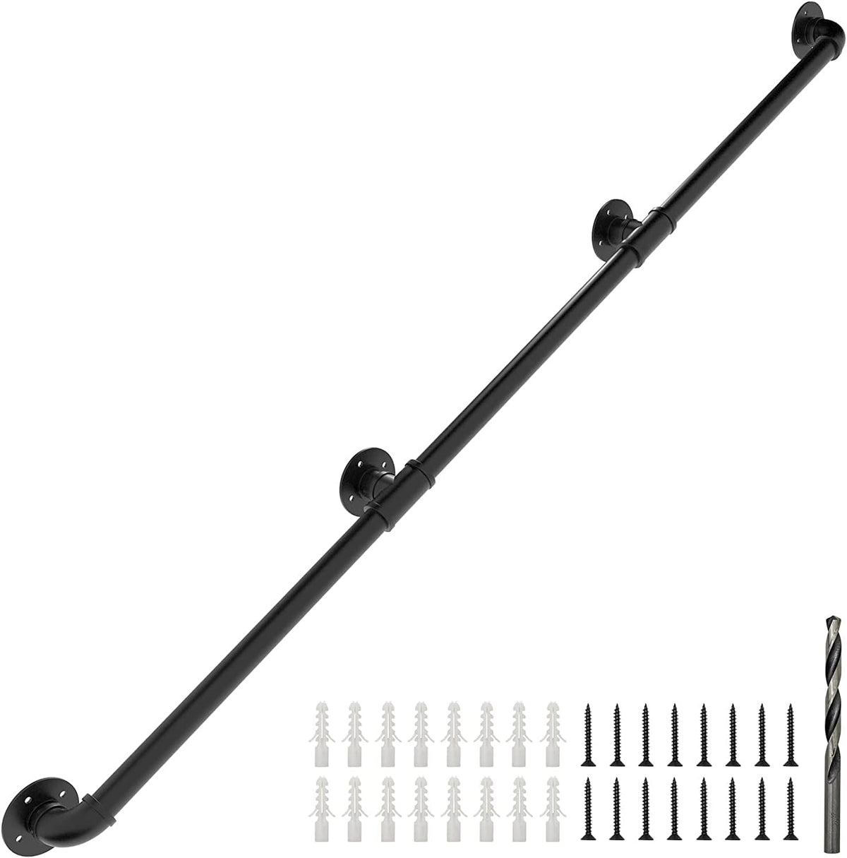 Wall Handrail 6FT/180CM Galvanized Pipe N1030