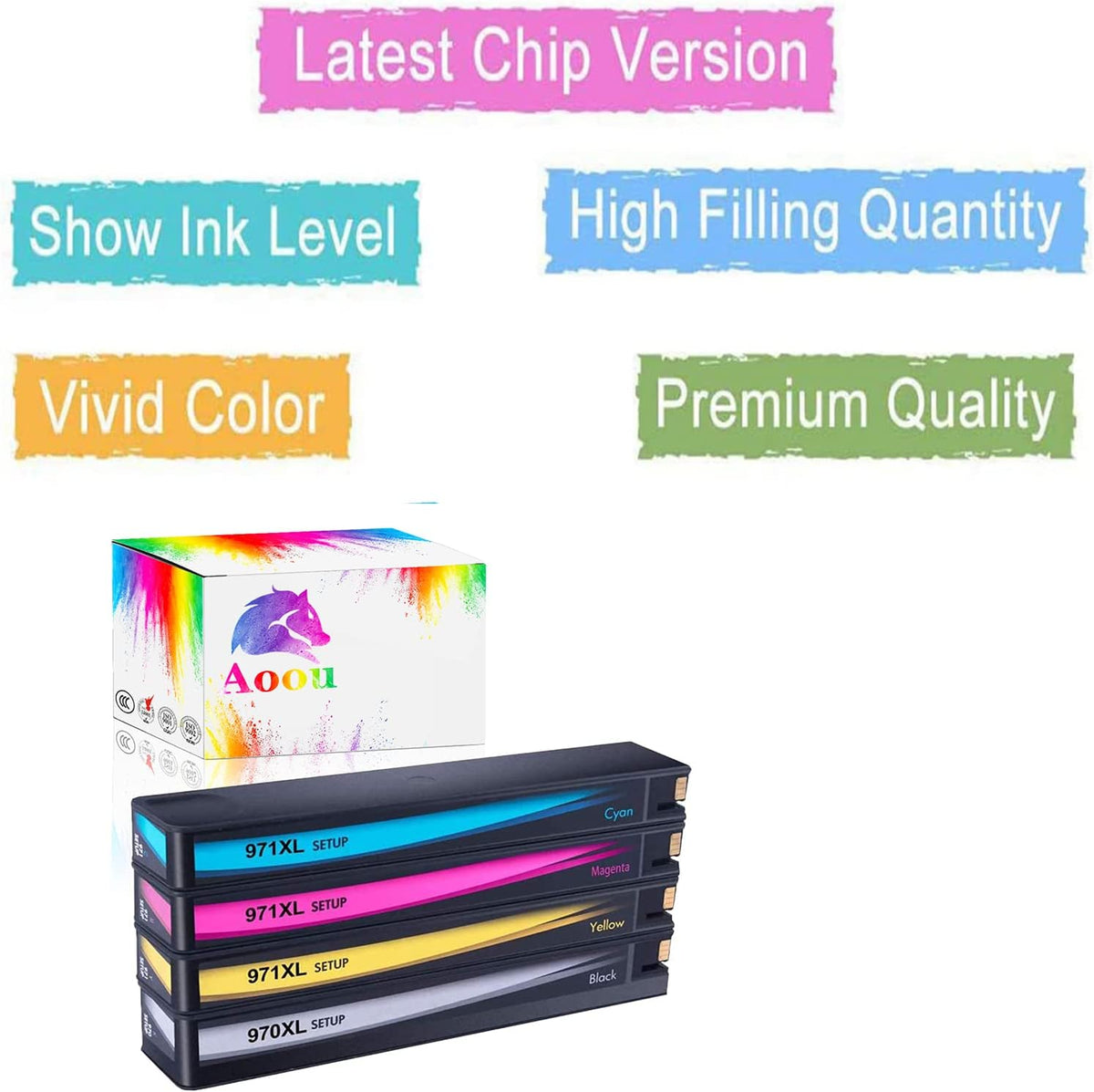Remanufactured Ink Cartridge Replacement 4-Pack J28225