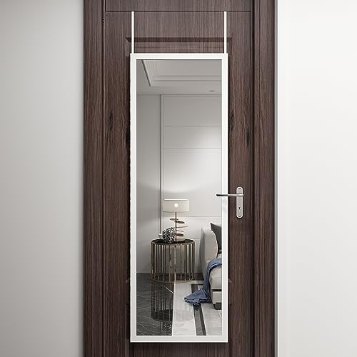 48" x 16" Full Length Metal Frame Mirror, 2 Pcs Door Hanging Mirror K7724