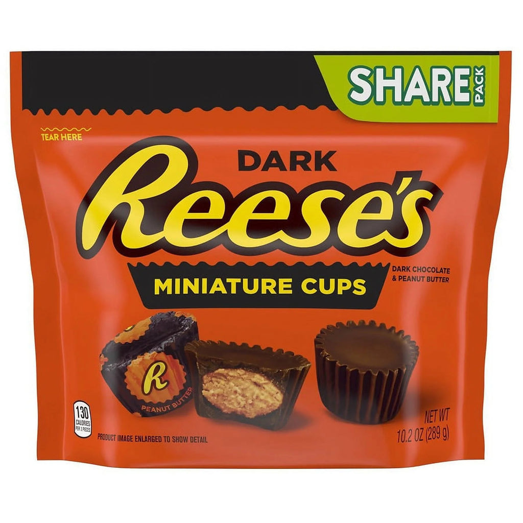 Dark Chocolate Peanut Butter Cups Candy 10.2oz Pack of 2 F8015