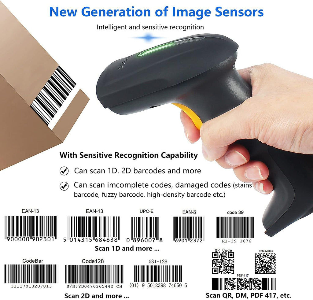 Wired 2D Barcode Scanner with Buzzer & LED, Pack of 2 Q330645