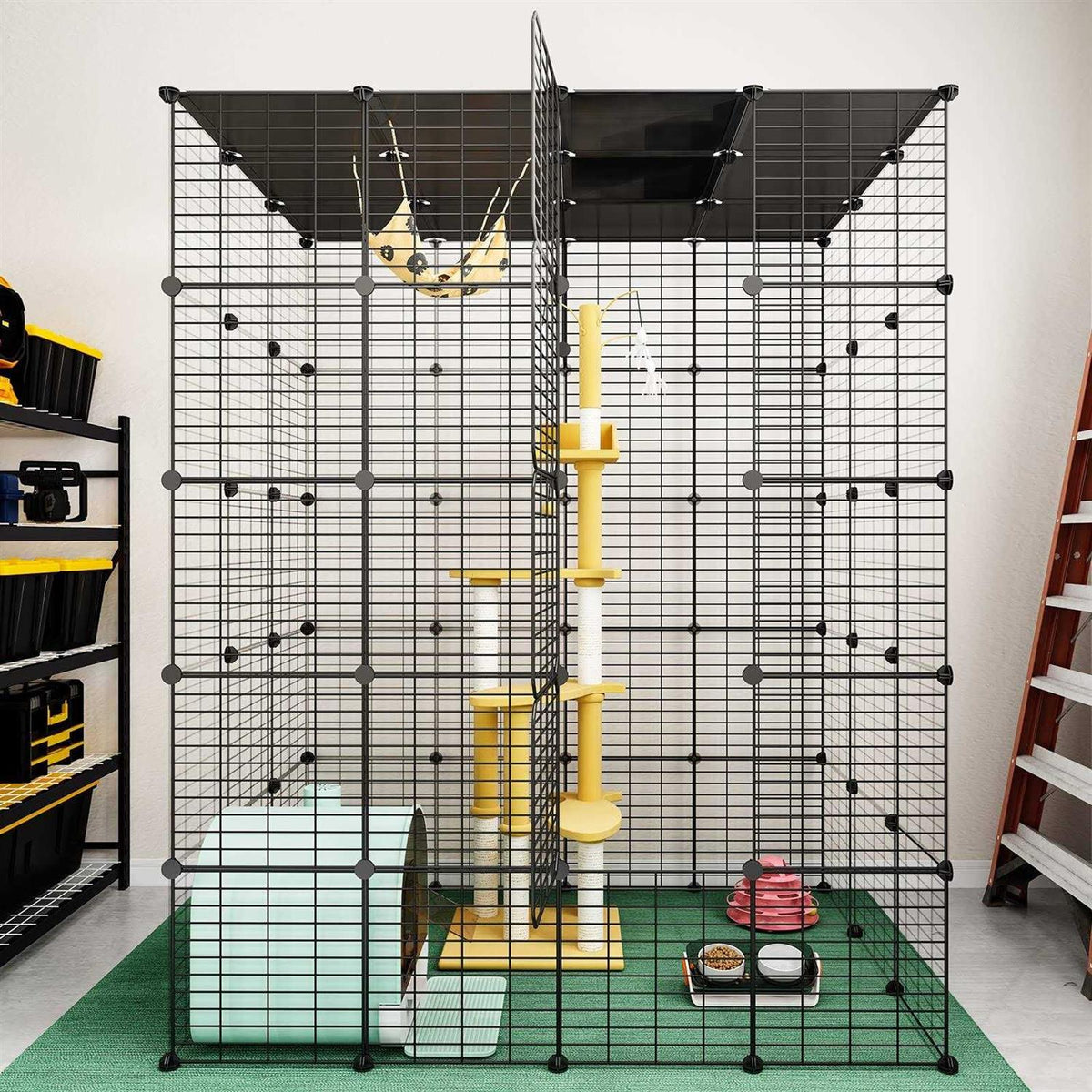 Large Cat Cage Metal Wire Kennels Crate U639